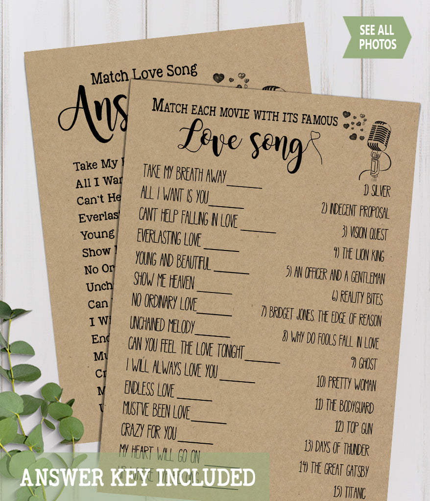 Free Printable Match the Famous Couple Game